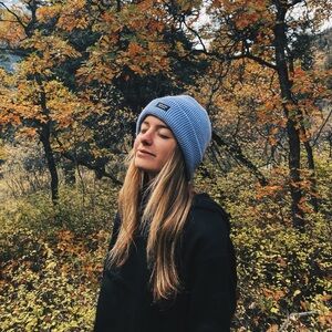 Blue Knit Burton Beanie